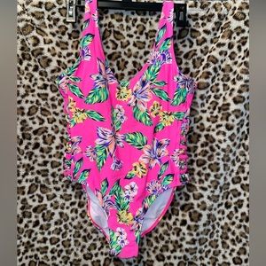Hot Pink One Piece Swimsuit